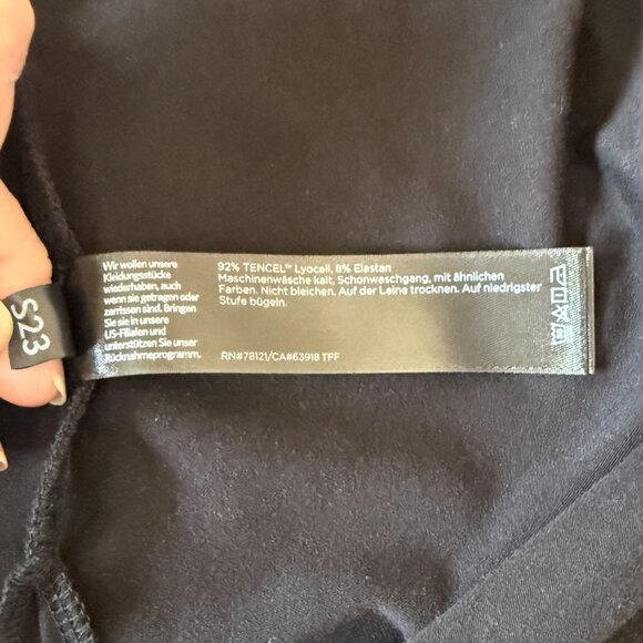 Women's XL Eileen Fisher Black V-Neck Tunic Tank Top/ Mini Dress - Picture 7 of 7